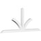 Ekena Millwork Richland Architectural Grade PVC Gable Bracket, 96"W x 40"H x 4"D x 4"F, 10/12 Pitch GBP096X40X0404RIC00 - alternate 1